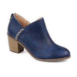 Journee Collection Manda Ankle Booties in Navy Blue 8